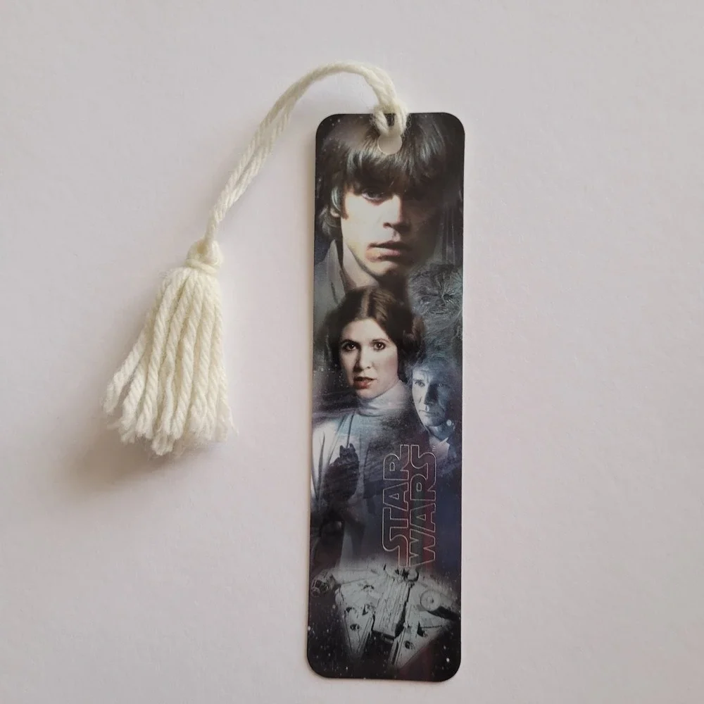 Vintage Y2K Star Wars Bookmark Millennium Falcon, Lucasfilm 00s 2002, CEBM-21288